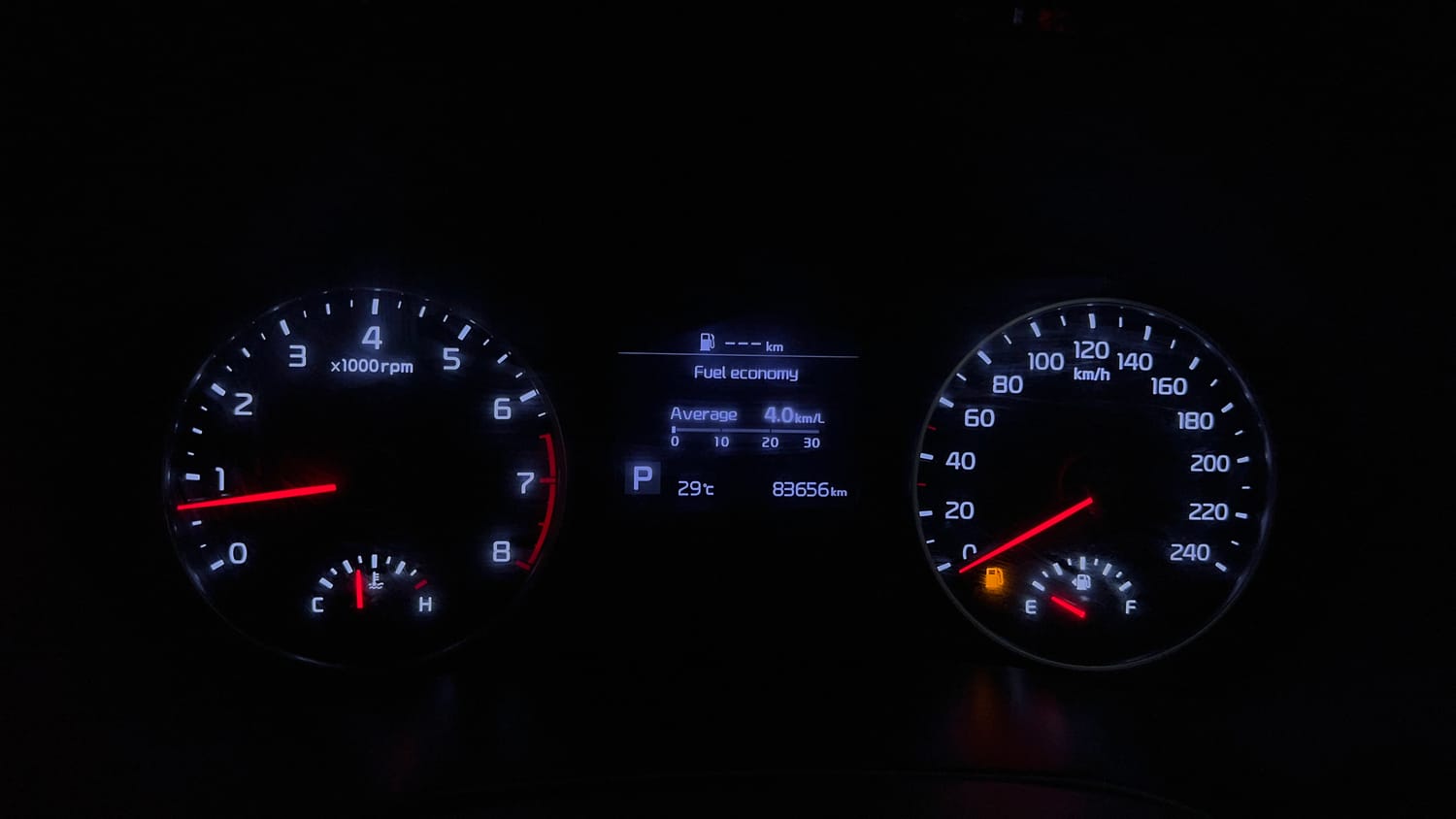 Used 2020 Kia Seltos HTX IVT 1.5 Dual Tone Petrol Automatic interior CLUSTERMETER VIEW