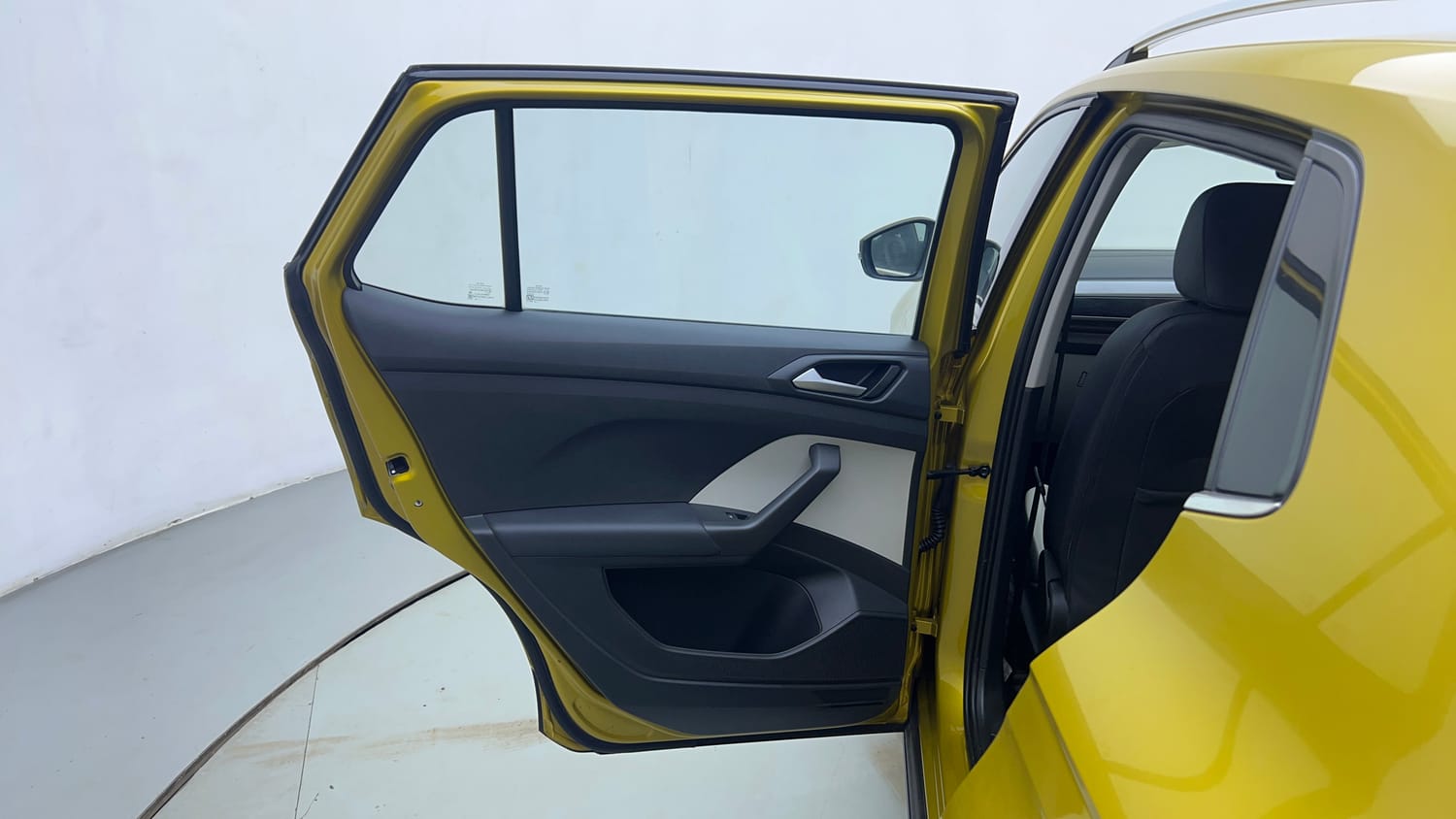Used 2022 Volkswagen Taigun Topline 1.0 TSI MT Petrol Manual interior LEFT REAR DOOR OPEN VIEW