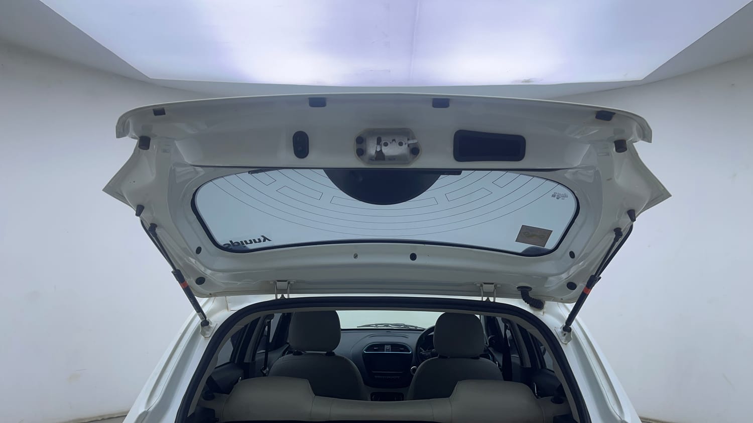 Used 2023 Tata Tiago EV XZ Plus Tech LUX Long Range Electric Automatic interior DICKY DOOR OPEN VIEW