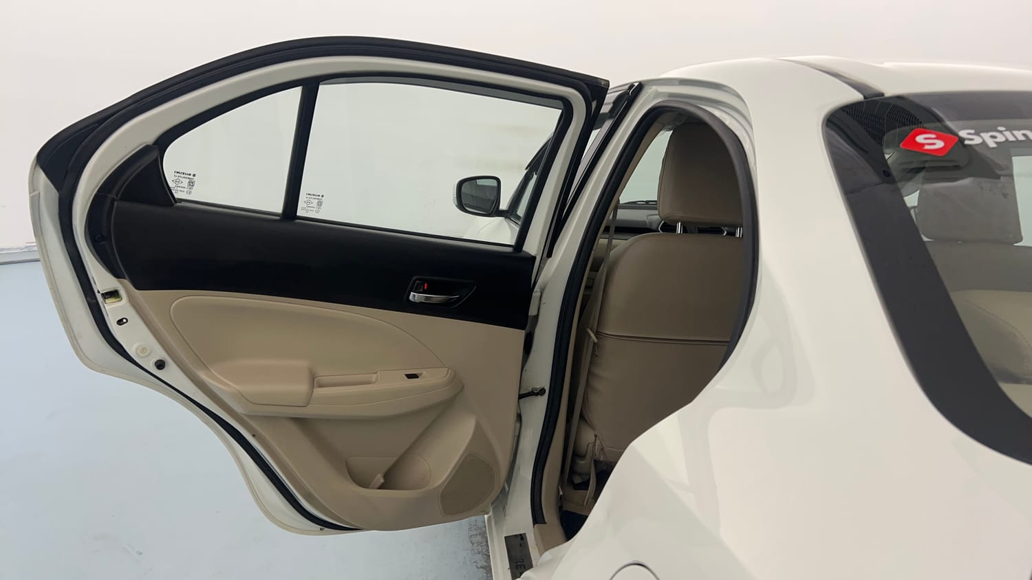 Used 2021 Maruti Suzuki Dzire VXi Petrol Manual interior LEFT REAR DOOR OPEN VIEW