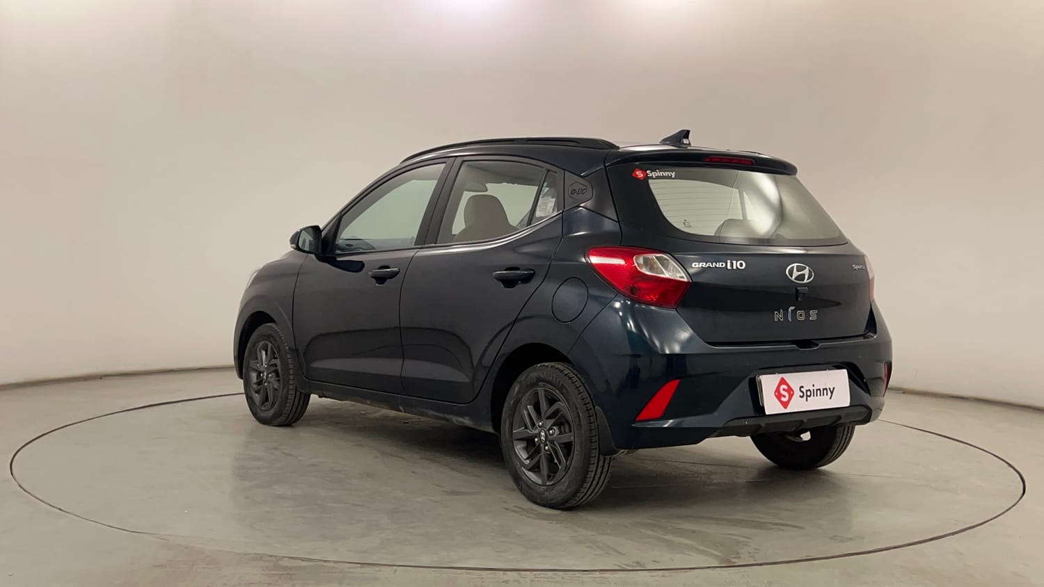 Used 2021 Hyundai Grand i10 Nios Sportz AMT 1.2 Kappa VTVT Petrol Automatic exterior LEFT REAR CORNER VIEW