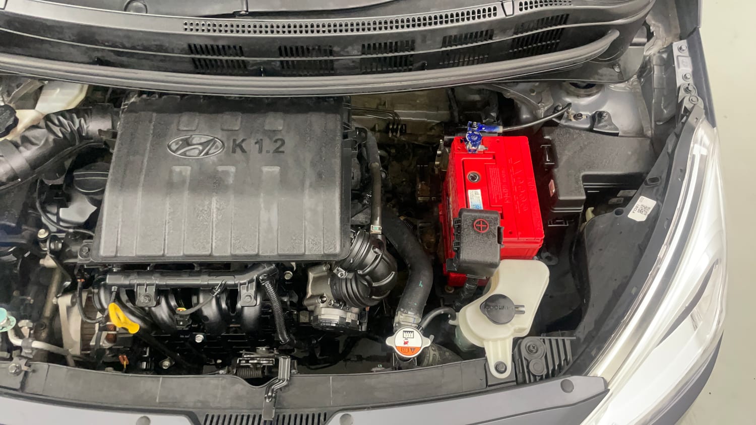 Used 2016 Hyundai Grand i10 Sportz 1.2 Kappa VTVT Petrol Manual engine ENGINE LEFT SIDE VIEW
