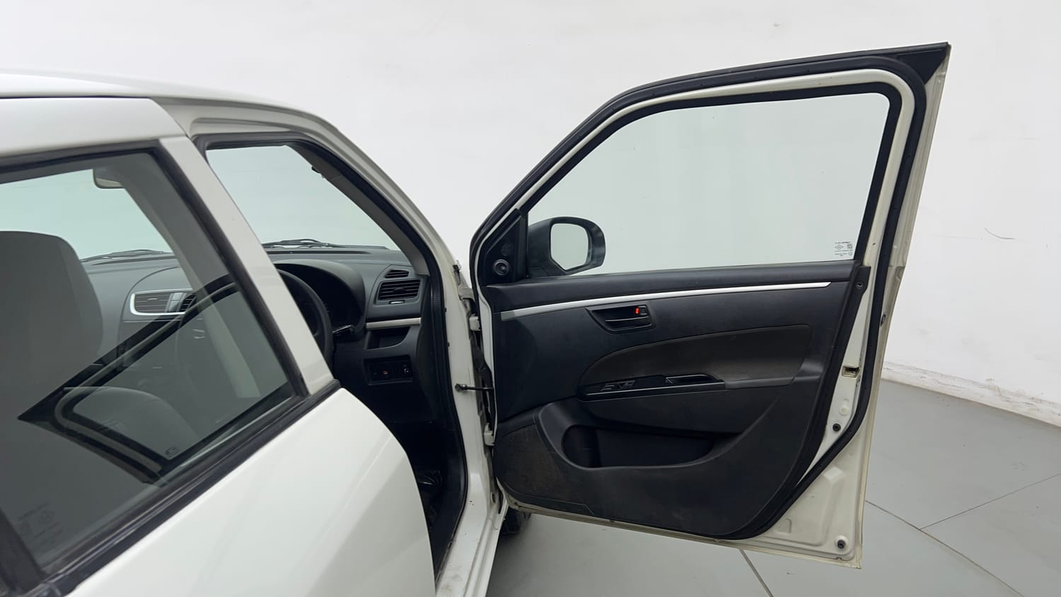 Used 2017 Maruti Suzuki Swift Lxi (O) Petrol Manual interior RIGHT FRONT DOOR OPEN VIEW
