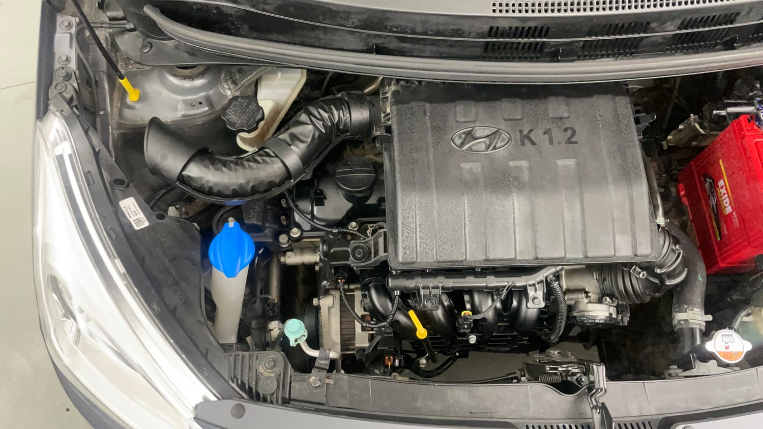 Used 2016 Hyundai Grand i10 Sportz 1.2 Kappa VTVT Petrol Manual engine ENGINE RIGHT SIDE VIEW