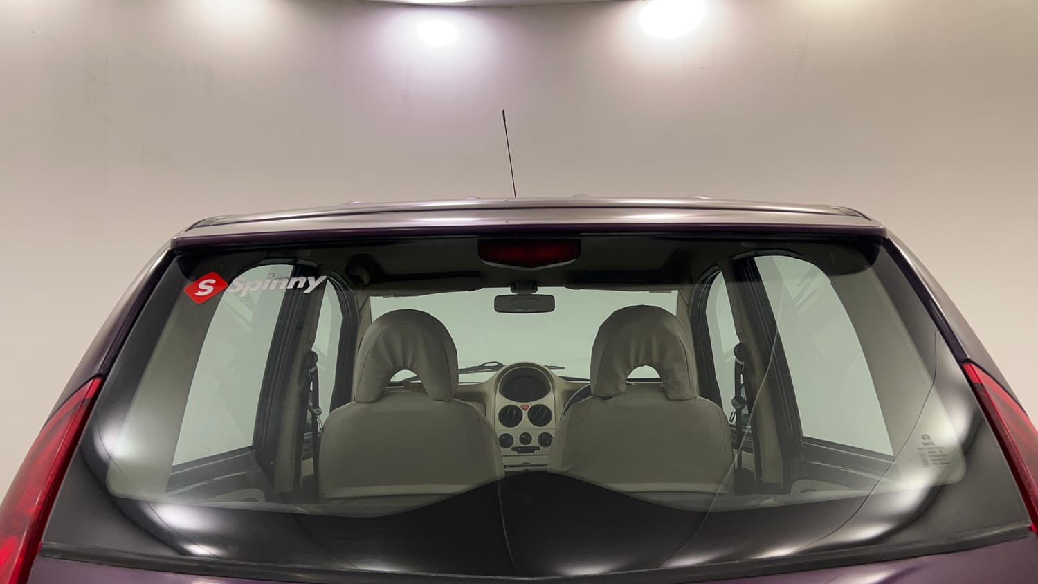 Used 2015 Tata Nano Twist XT Petrol Manual exterior BACK WINDSHIELD VIEW