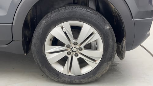 Used 2022 Skoda Kushaq Ambition 1.0L TSI AT Petrol Automatic tyres LEFT REAR TYRE RIM VIEW