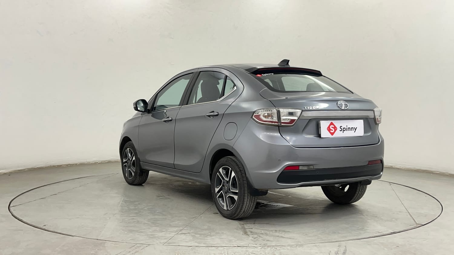 Used 2019 Tata Tigor Revotron XZA Petrol Automatic exterior LEFT REAR CORNER VIEW