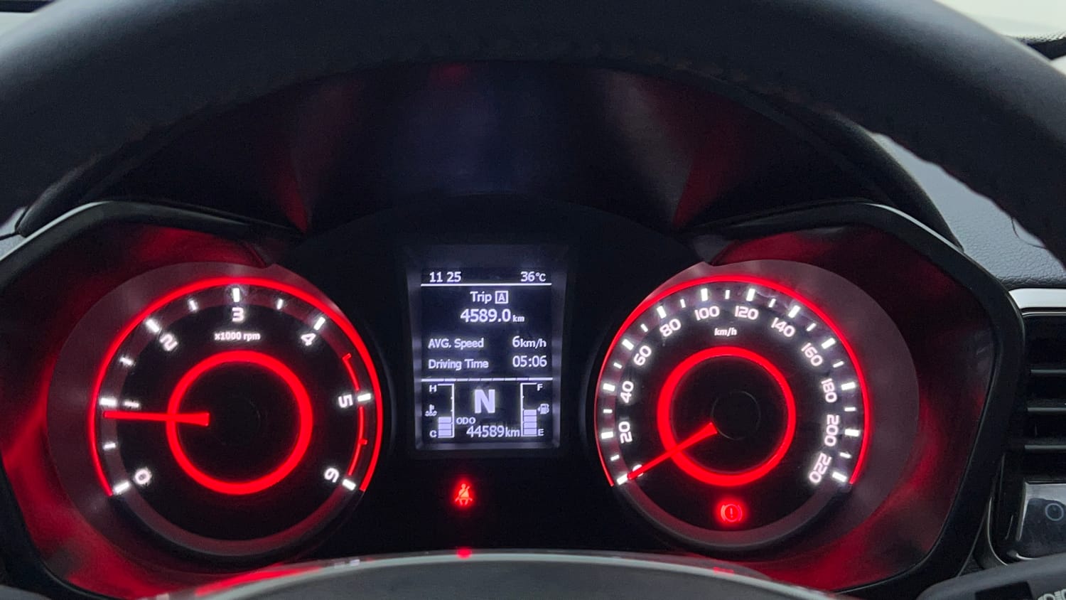 Used 2022 Mahindra XUV 300 W8 (O) 1.5 Diesel Diesel Manual interior CLUSTERMETER VIEW