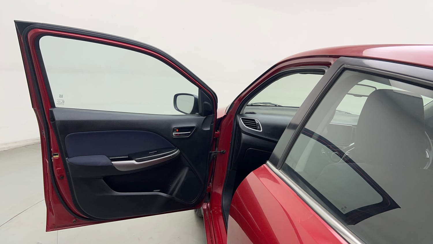 Used 2021 Toyota Glanza G CVT Petrol Automatic interior LEFT FRONT DOOR OPEN VIEW