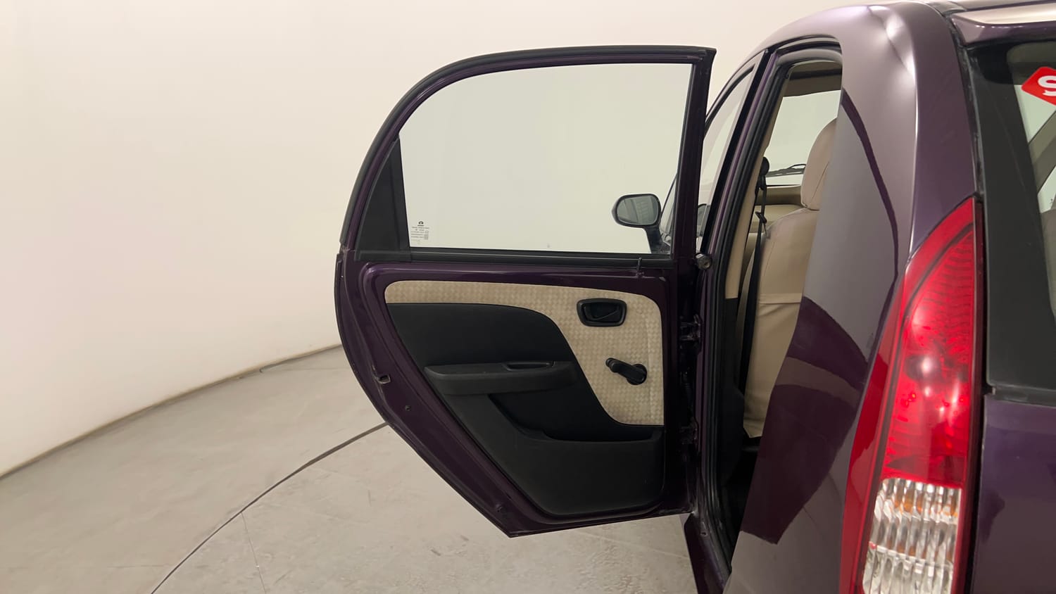 Used 2015 Tata Nano Twist XT Petrol Manual interior LEFT REAR DOOR OPEN VIEW
