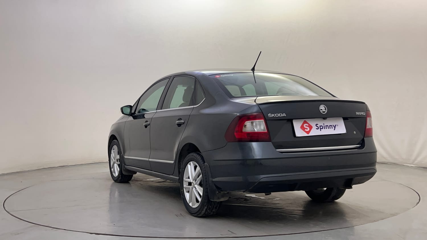 Used 2021 Skoda Rapid Style AT Petrol Automatic exterior LEFT REAR CORNER VIEW