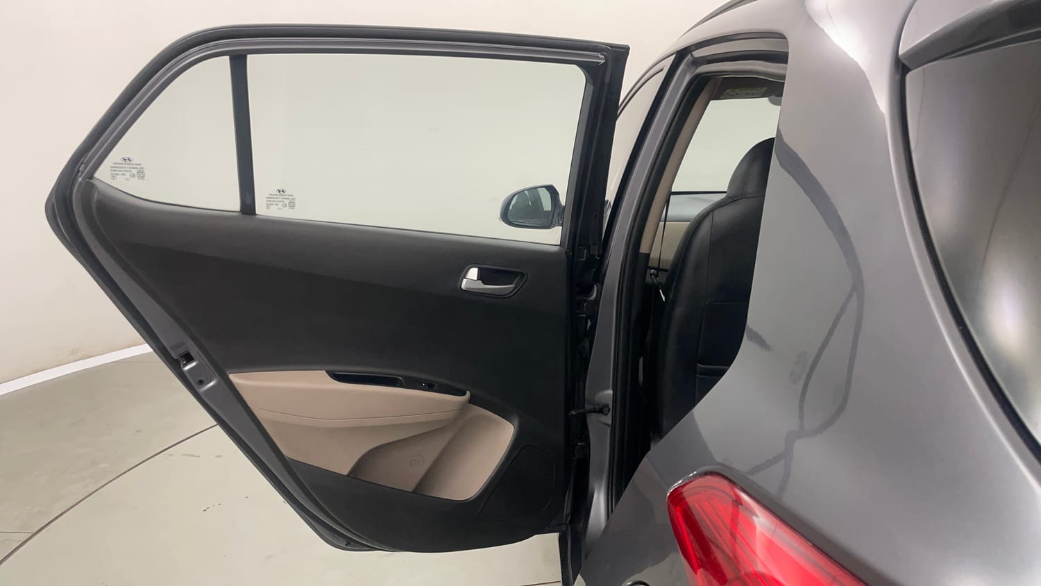 Used 2016 Hyundai Grand i10 Sportz 1.2 Kappa VTVT Petrol Manual interior LEFT REAR DOOR OPEN VIEW