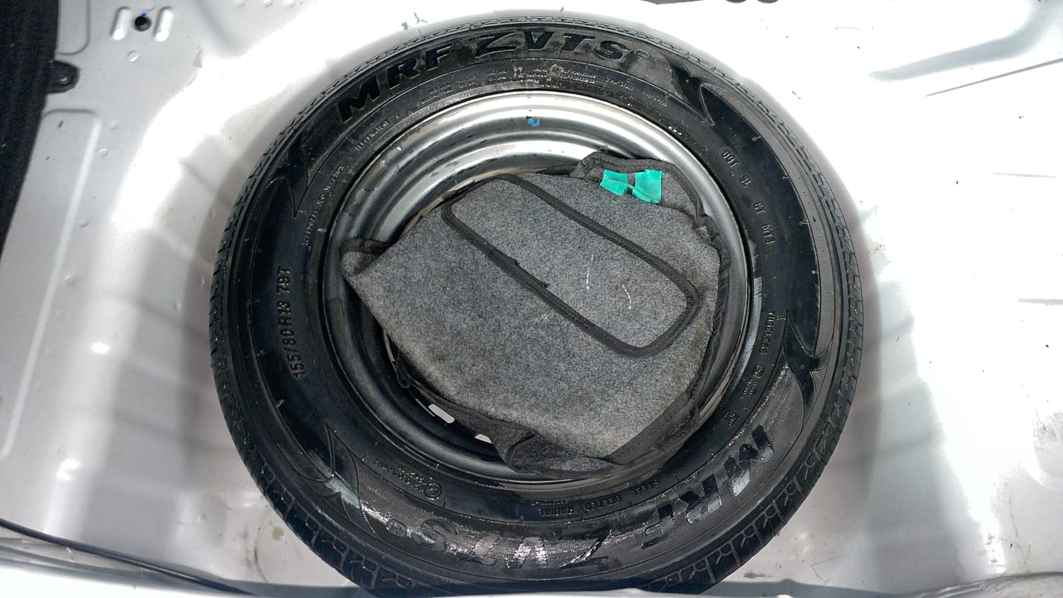 Used 2021 Hyundai Santro Sportz AMT Petrol Automatic tyres SPARE TYRE VIEW