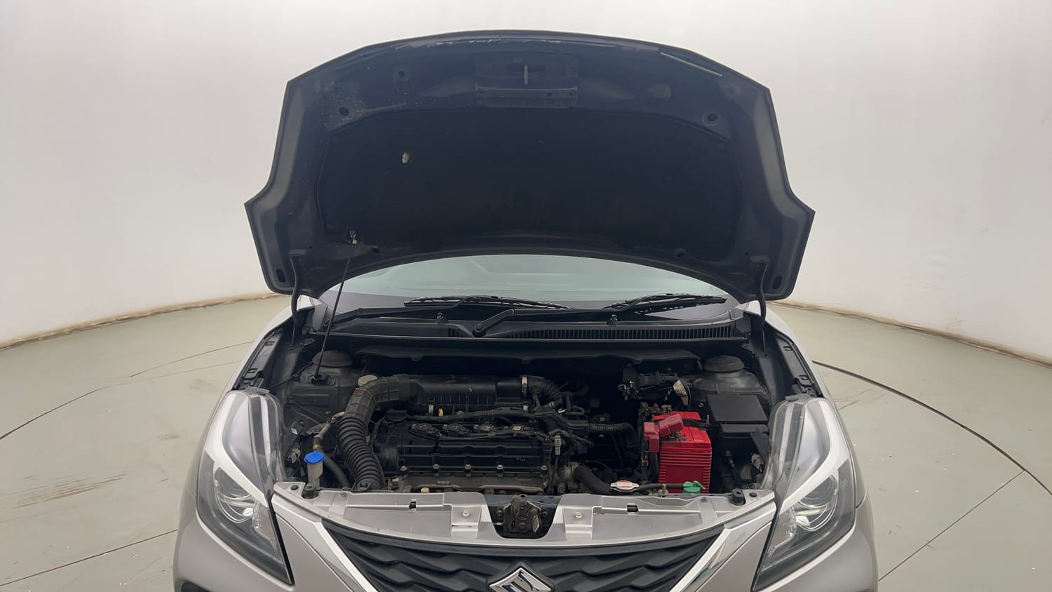 Used 2021 Maruti Suzuki Baleno Alpha Automatic Petrol Automatic engine ENGINE & BONNET OPEN FRONT VIEW