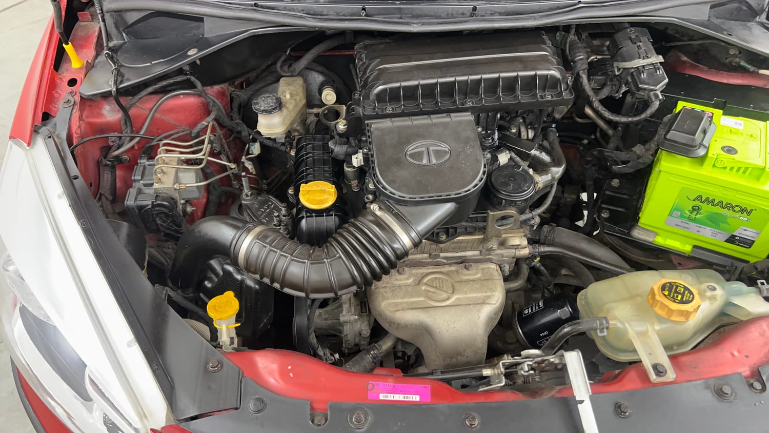 Used 2017 Tata Tiago Revotron XE (O) Petrol Manual engine ENGINE RIGHT SIDE VIEW