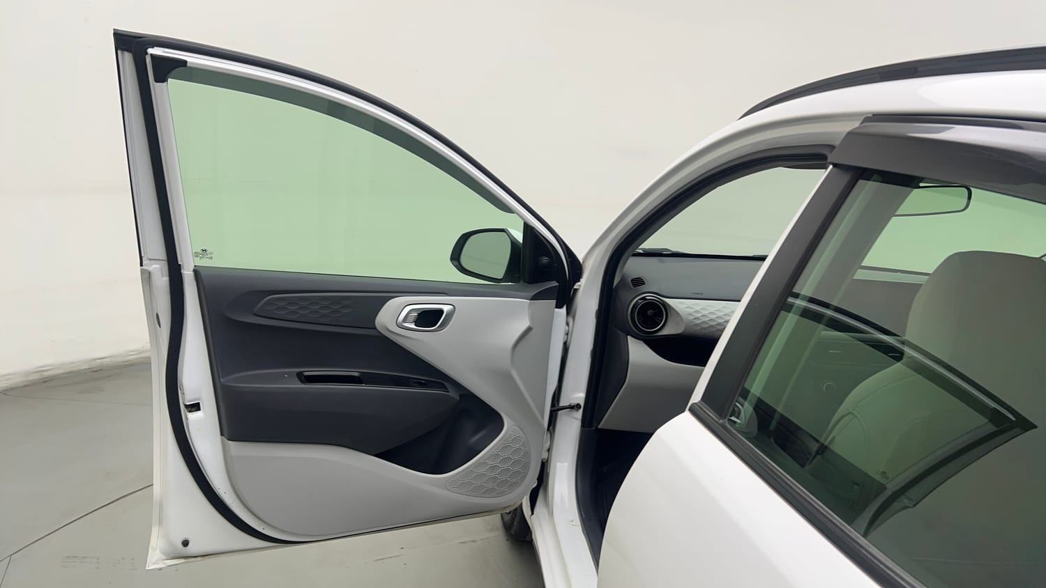 Used 2023 Hyundai Grand i10 Nios Sportz 1.2 Kappa VTVT Petrol Manual interior LEFT FRONT DOOR OPEN VIEW