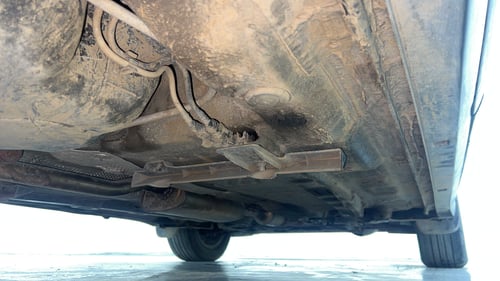 Used 2022 Skoda Kushaq Ambition 1.0L TSI AT Petrol Automatic extra REAR RIGHT UNDERBODY VIEW