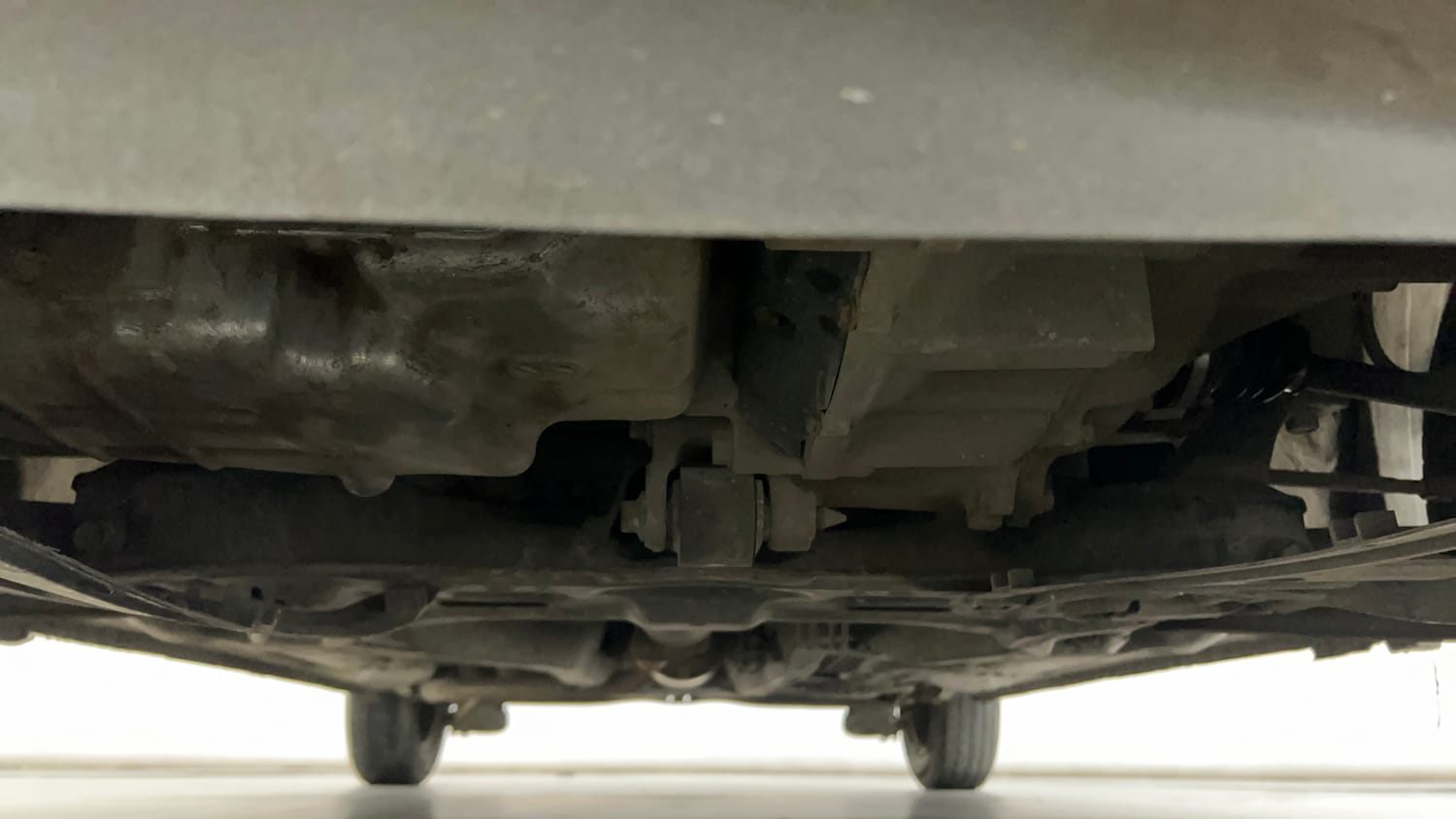Used 2013 Honda Brio S MT Petrol Manual extra FRONT LEFT UNDERBODY VIEW
