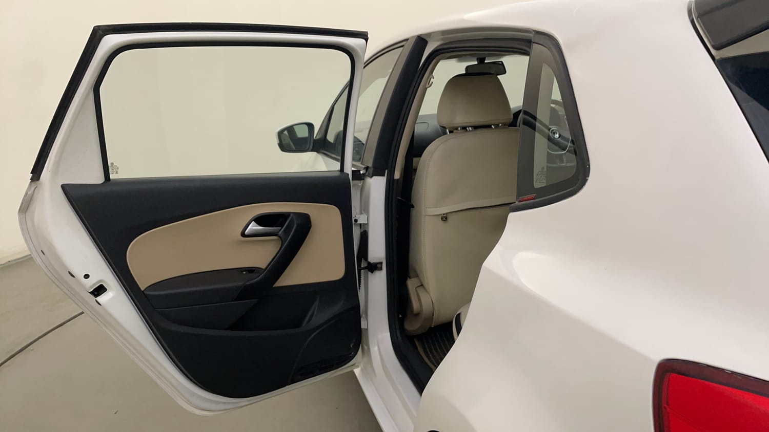 Used 2015 Volkswagen Polo Highline1.2L (P) Petrol Manual interior LEFT REAR DOOR OPEN VIEW