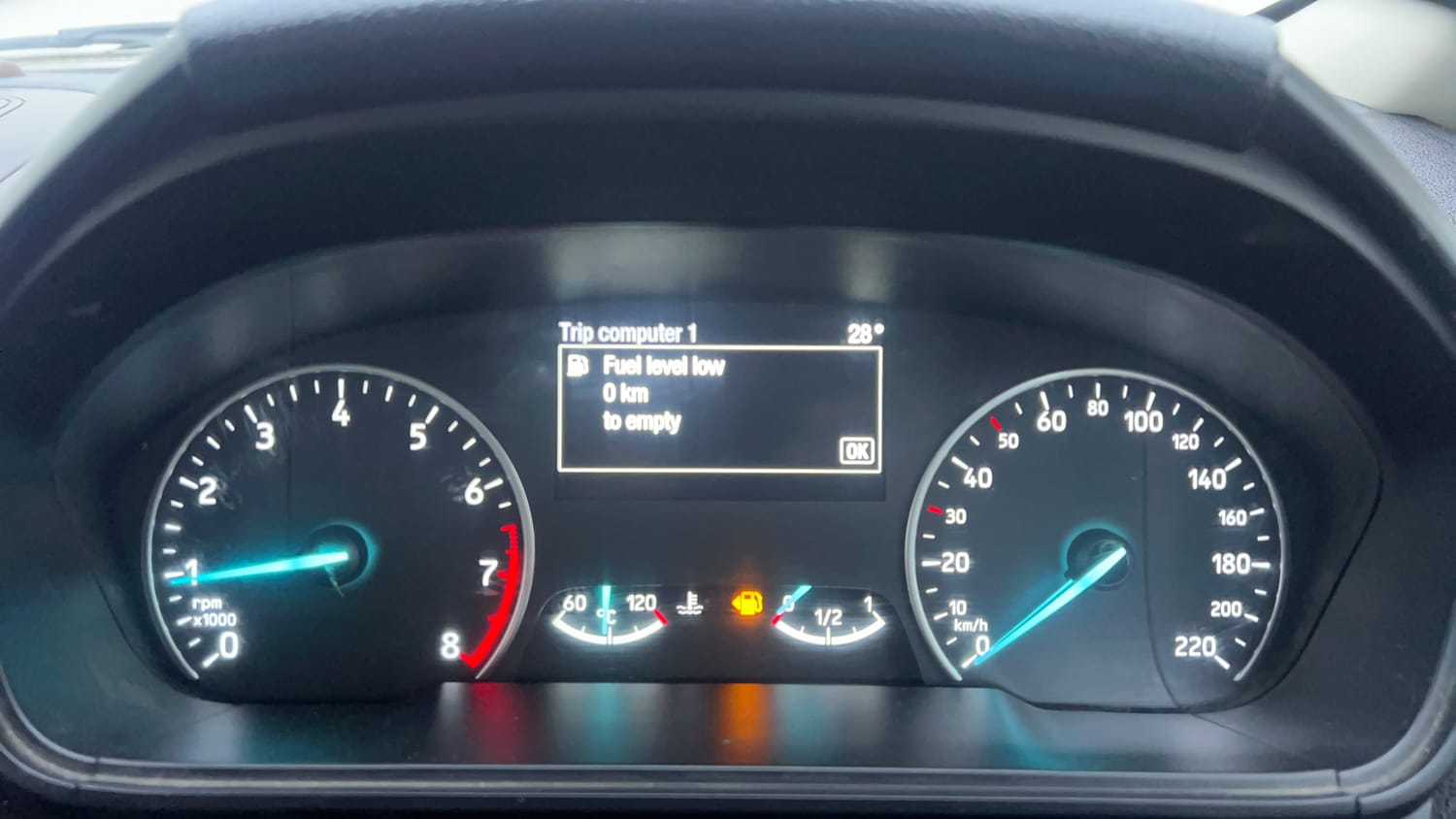 Used 2018 Ford EcoSport S Petrol Petrol Manual interior CLUSTERMETER VIEW
