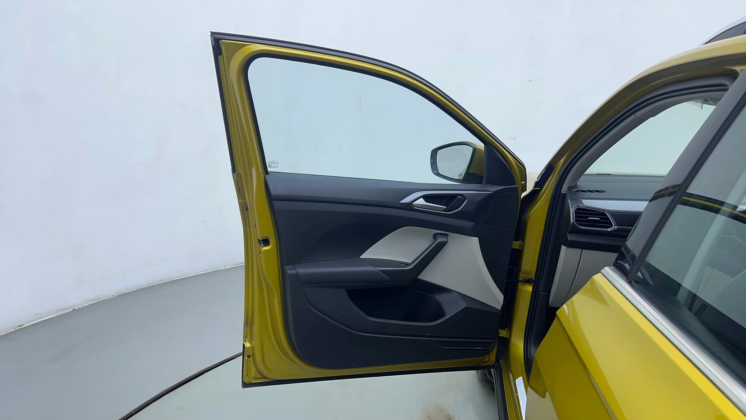 Used 2022 Volkswagen Taigun Topline 1.0 TSI MT Petrol Manual interior LEFT FRONT DOOR OPEN VIEW