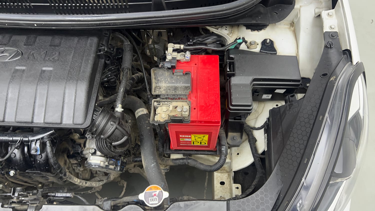 Used 2023 Hyundai Grand i10 Nios Sportz 1.2 Kappa VTVT Petrol Manual engine ENGINE LEFT SIDE VIEW