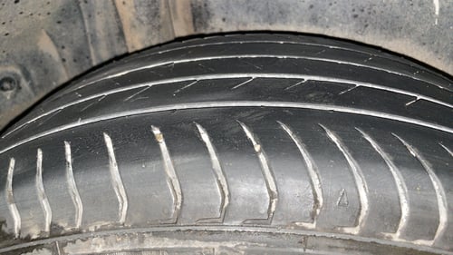 Used 2017 Maruti Suzuki S-Cross Alpha 1.3 Diesel Manual tyres RIGHT REAR TYRE TREAD VIEW