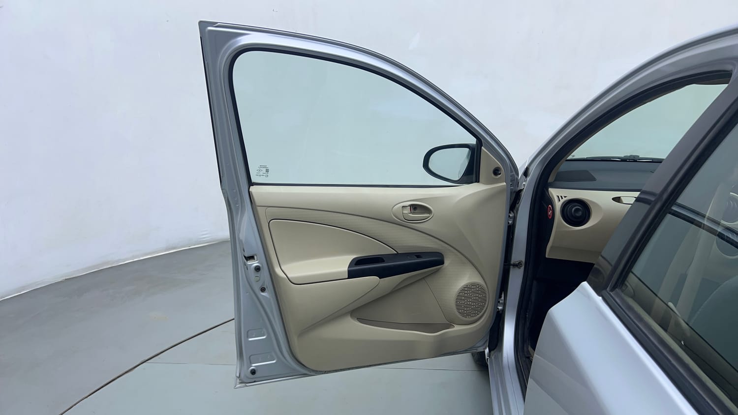 Used 2016 Toyota Etios Liva VD Diesel Manual interior LEFT FRONT DOOR OPEN VIEW