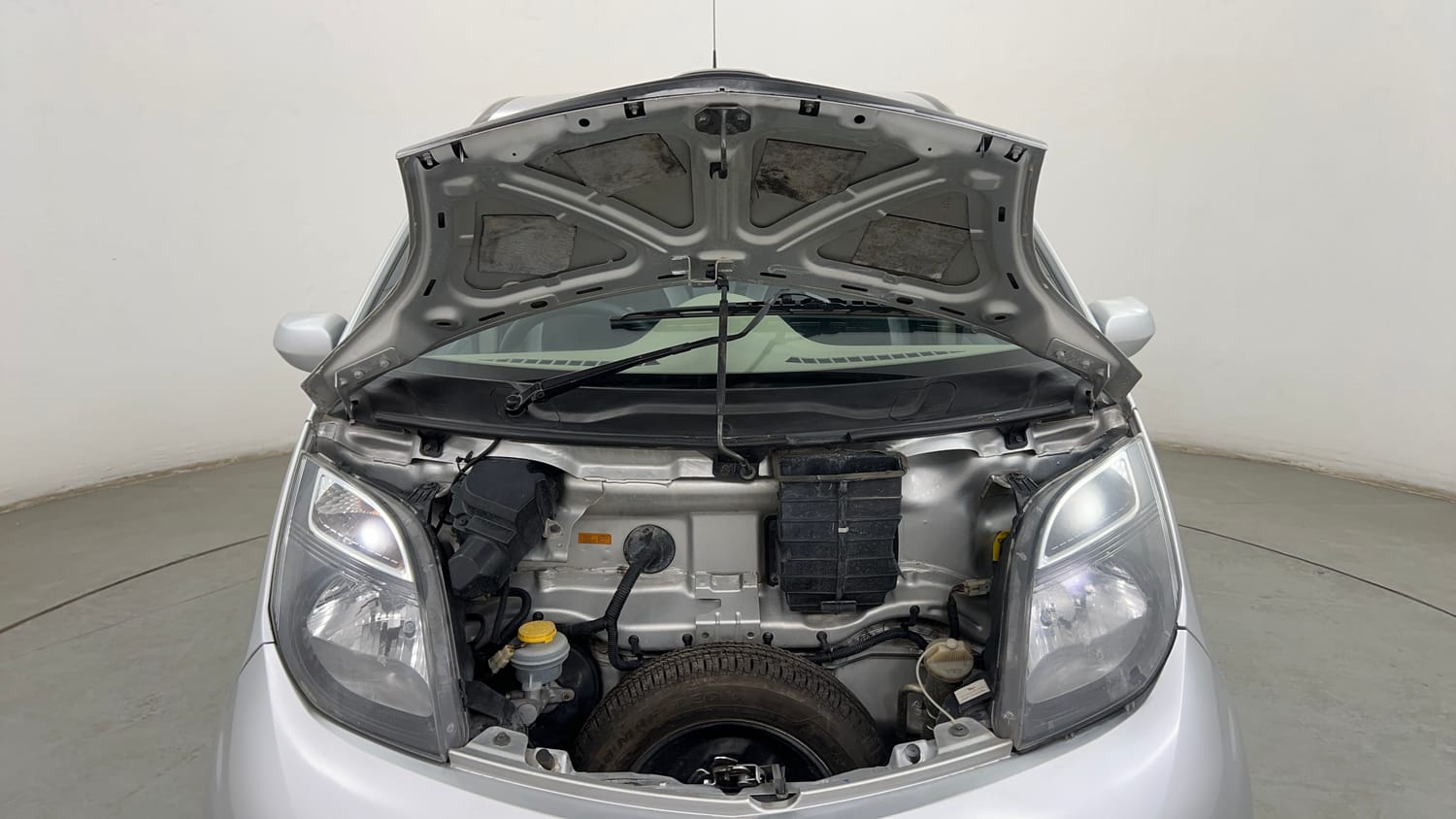 Used 2015 Tata Nano Twist XTA Petrol Automatic engine ENGINE & BONNET OPEN FRONT VIEW