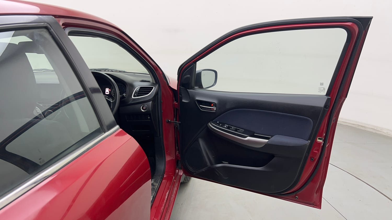 Used 2021 Toyota Glanza G CVT Petrol Automatic interior RIGHT FRONT DOOR OPEN VIEW