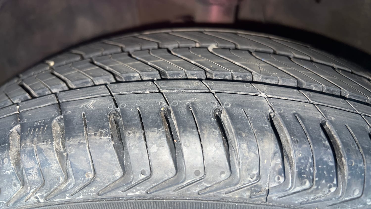 Used 2019 Honda Amaze 1.2 VX CVT Petrol Petrol Automatic tyres LEFT FRONT TYRE TREAD VIEW