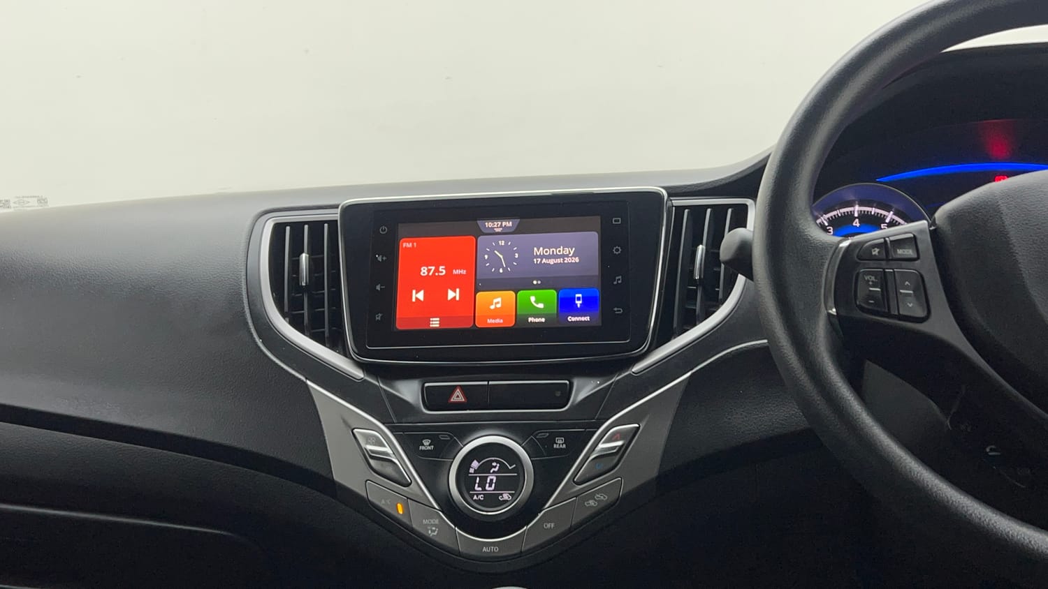 Used 2021 Toyota Glanza G CVT Petrol Automatic interior MUSIC SYSTEM & AC CONTROL VIEW