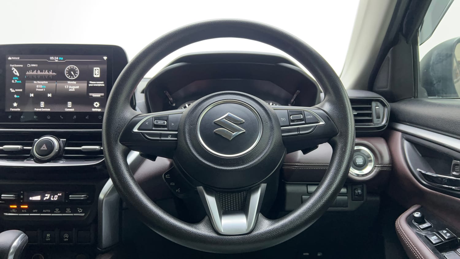 Used 2023 Maruti Suzuki Grand Vitara Zeta Smart Hybrid AT Petrol Automatic interior STEERING VIEW
