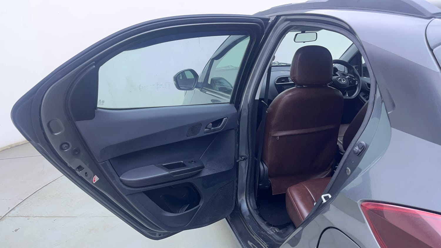 Used 2023 Tata Tiago NRG XZ AMT Petrol Automatic interior LEFT REAR DOOR OPEN VIEW