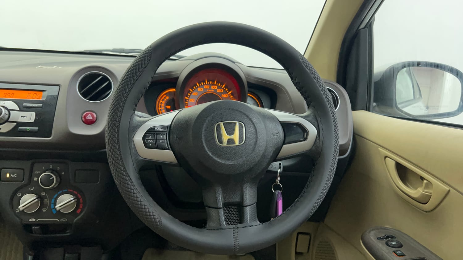 Used 2013 Honda Brio S MT Petrol Manual interior STEERING VIEW