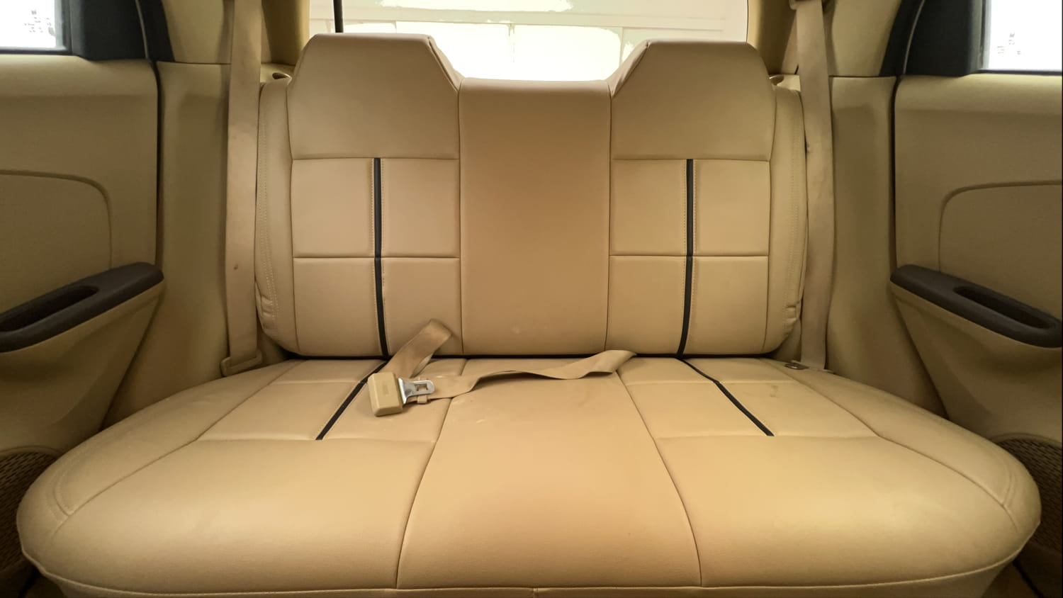 Used 2013 Honda Brio S MT Petrol Manual interior REAR SEAT CONDITION VIEW
