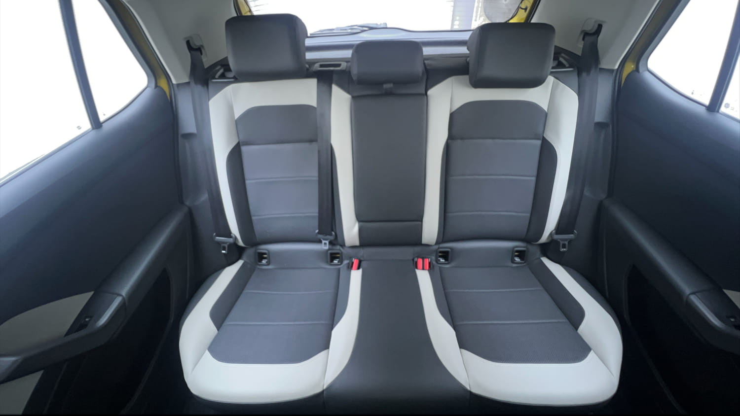 Used 2022 Volkswagen Taigun Topline 1.0 TSI MT Petrol Manual interior REAR SEAT CONDITION VIEW