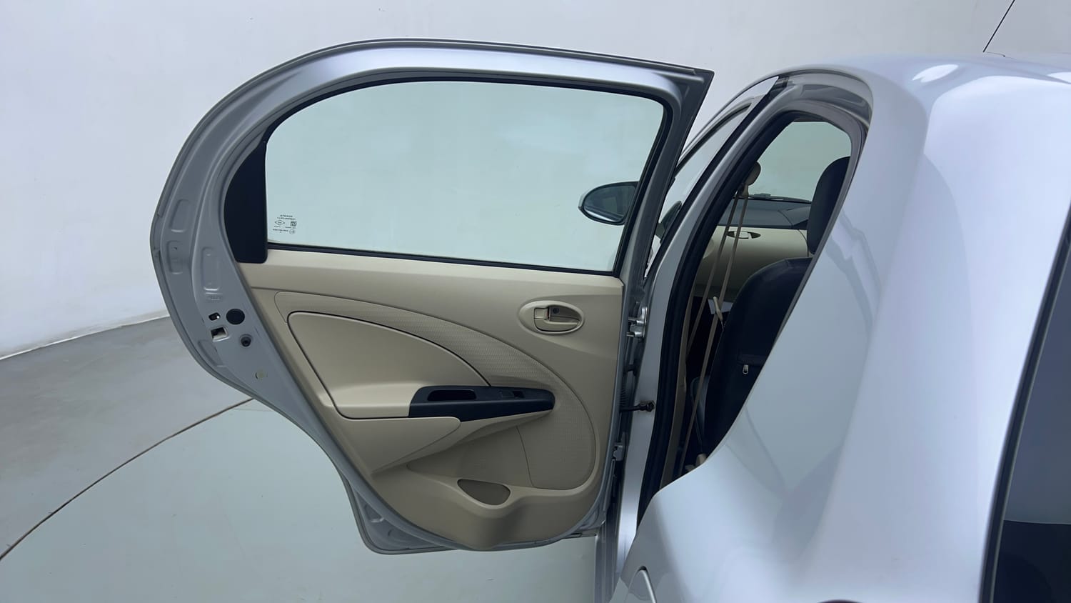 Used 2016 Toyota Etios Liva VD Diesel Manual interior LEFT REAR DOOR OPEN VIEW