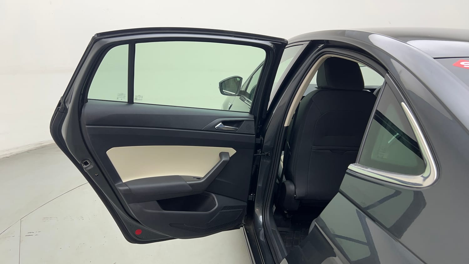 Used 2026 Skoda Slavia Prestige 1.0L TSI AT Petrol Automatic interior LEFT REAR DOOR OPEN VIEW