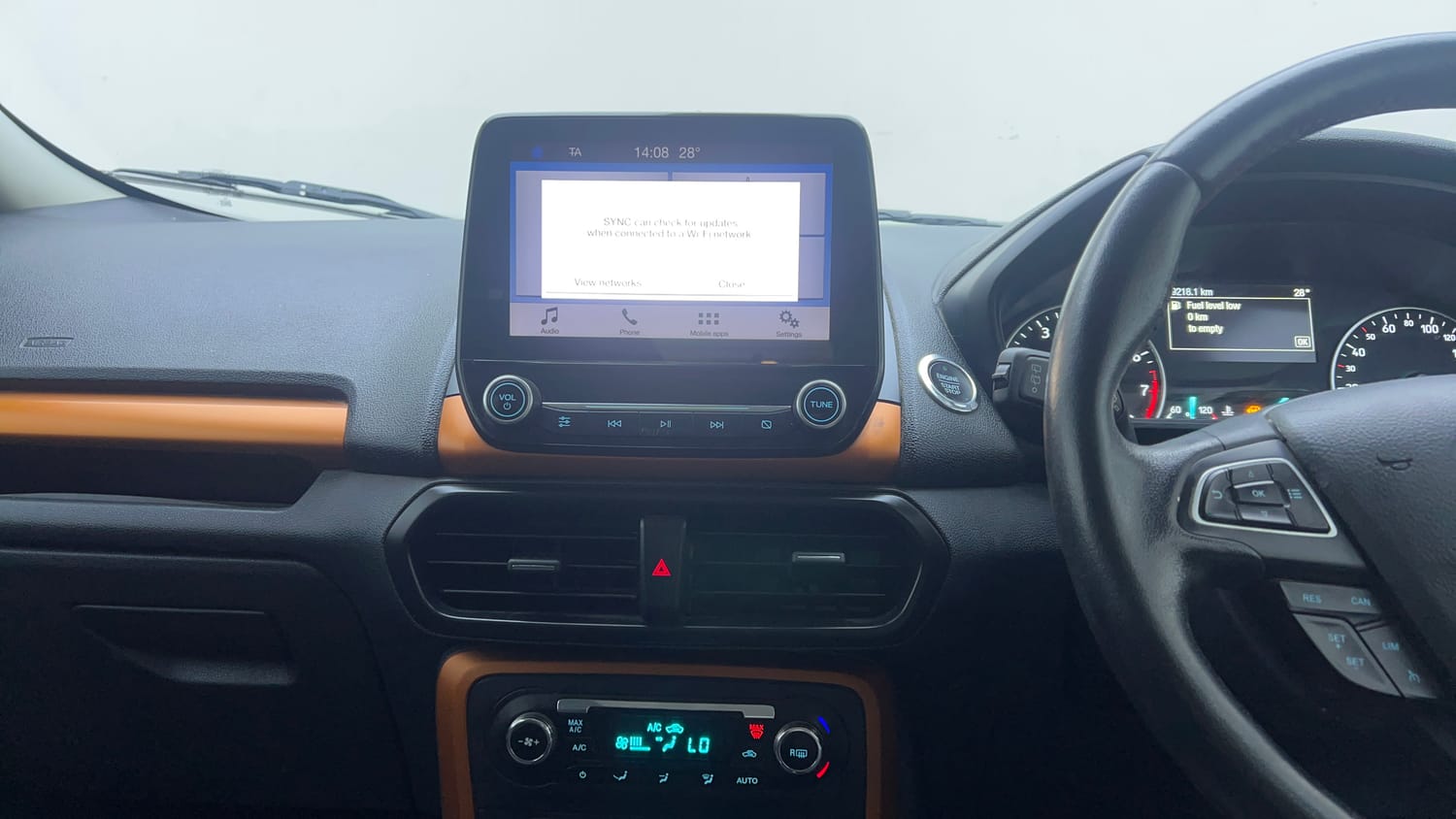 Used 2018 Ford EcoSport S Petrol Petrol Manual interior MUSIC SYSTEM & AC CONTROL VIEW