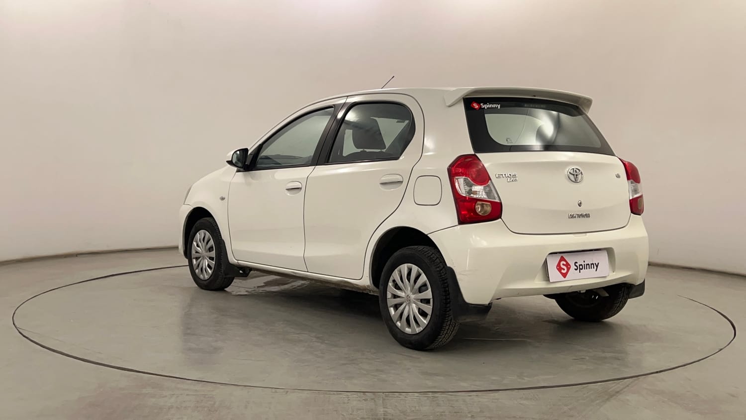 Used 2013 Toyota Etios Liva G Petrol Manual exterior LEFT REAR CORNER VIEW