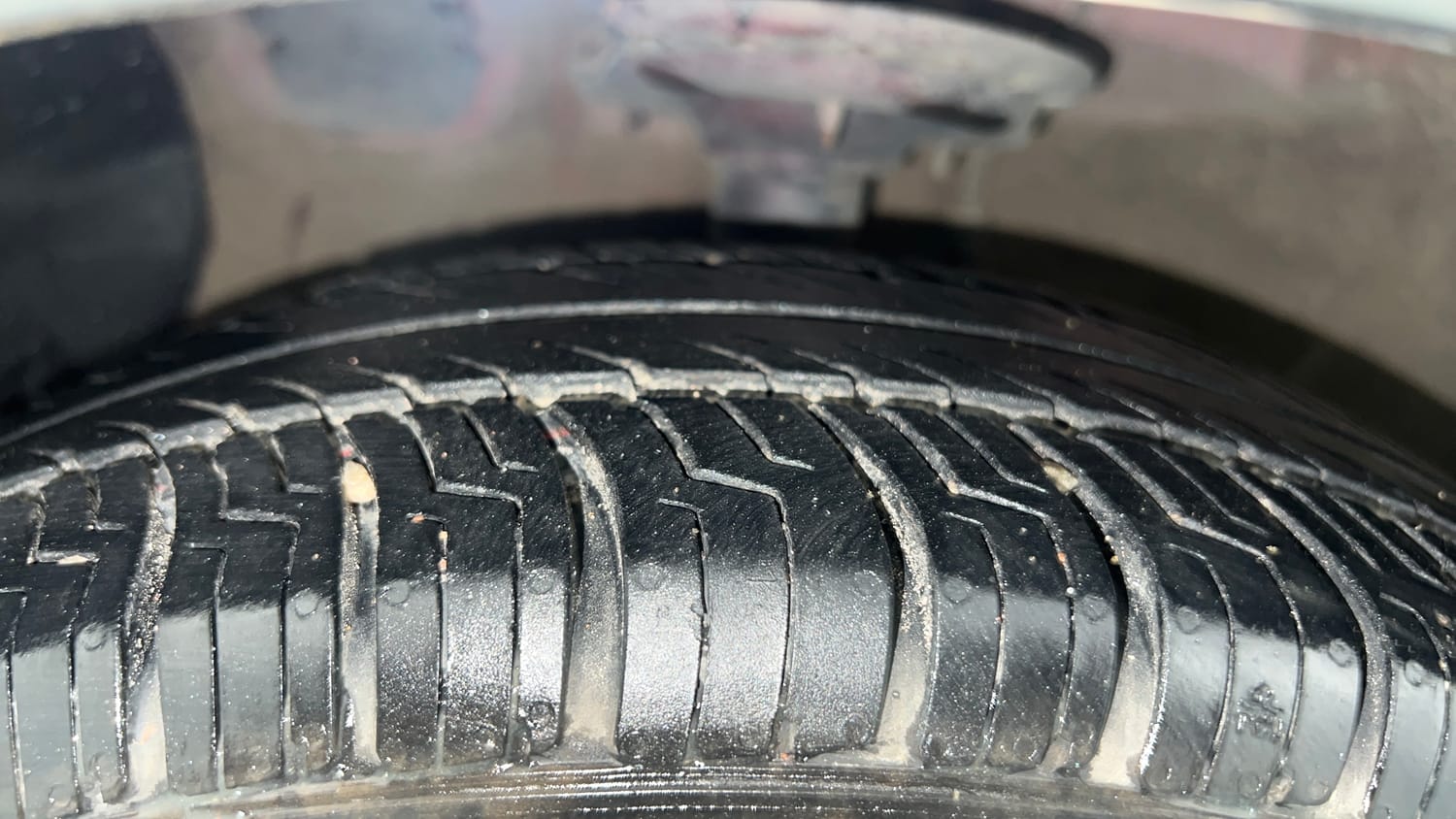 Used 2019 Hyundai Xcent S Petrol Manual tyres LEFT FRONT TYRE TREAD VIEW