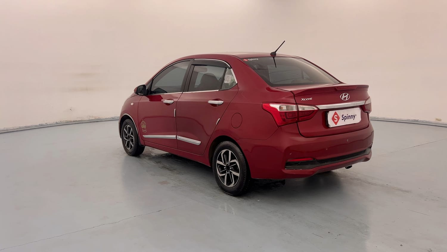 Used 2019 Hyundai Xcent S Petrol Manual exterior LEFT REAR CORNER VIEW