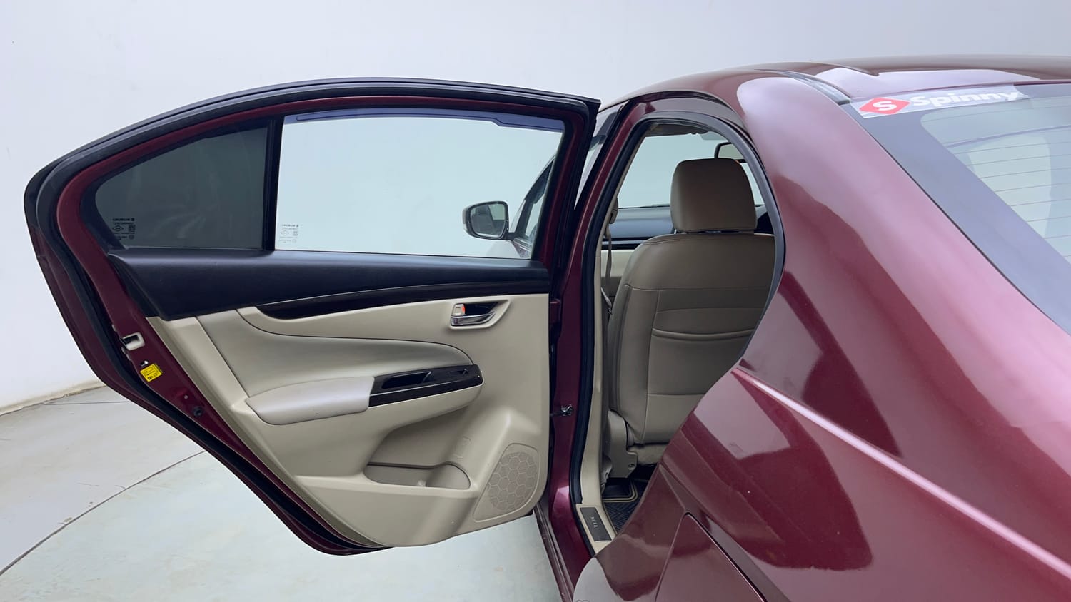 Used 2017 Maruti Suzuki Ciaz Alpha 1.4 AT Petrol Automatic interior LEFT REAR DOOR OPEN VIEW