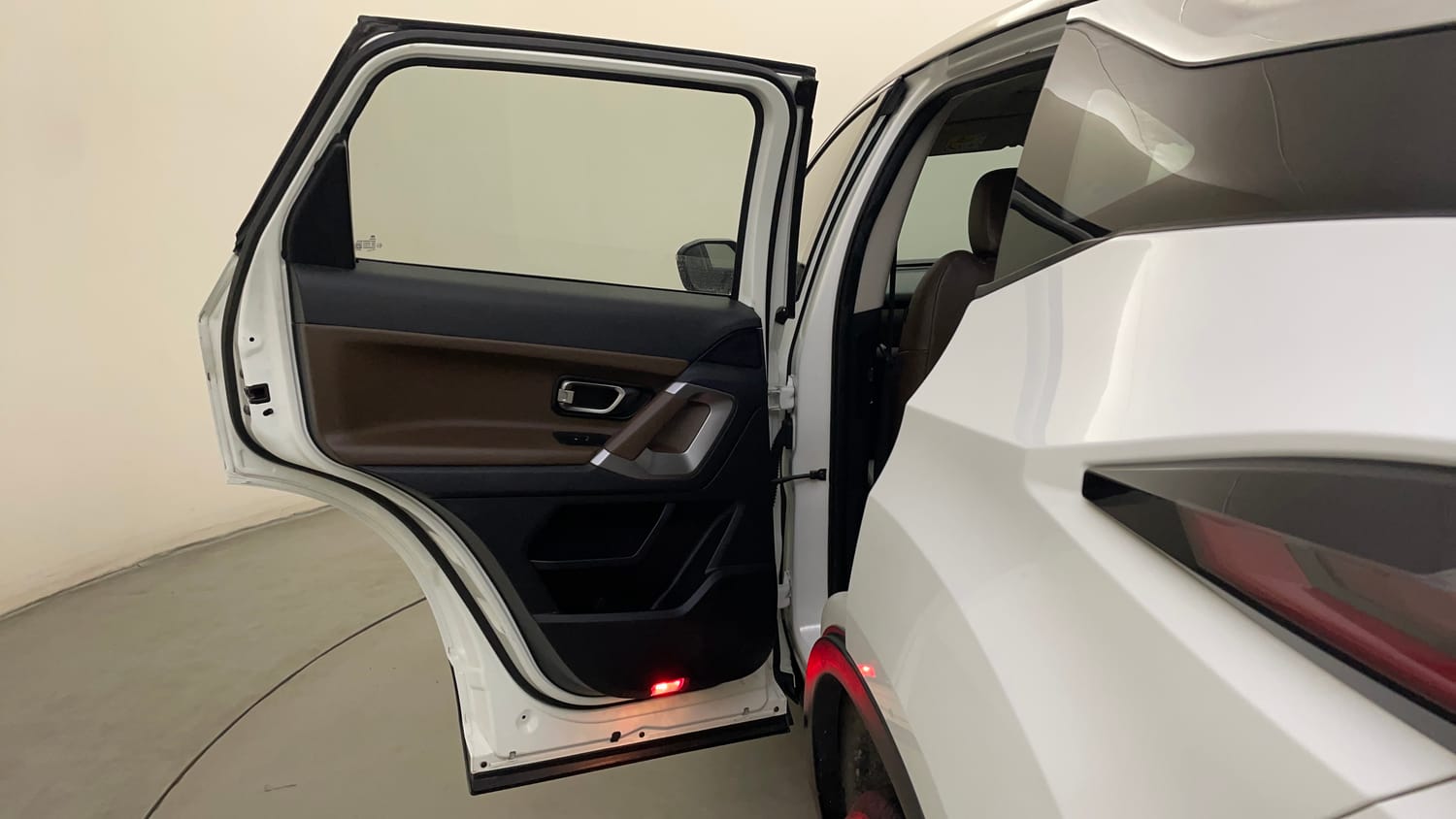 Used 2022 Tata Harrier XZA Plus Dual Tone Diesel Automatic interior LEFT REAR DOOR OPEN VIEW