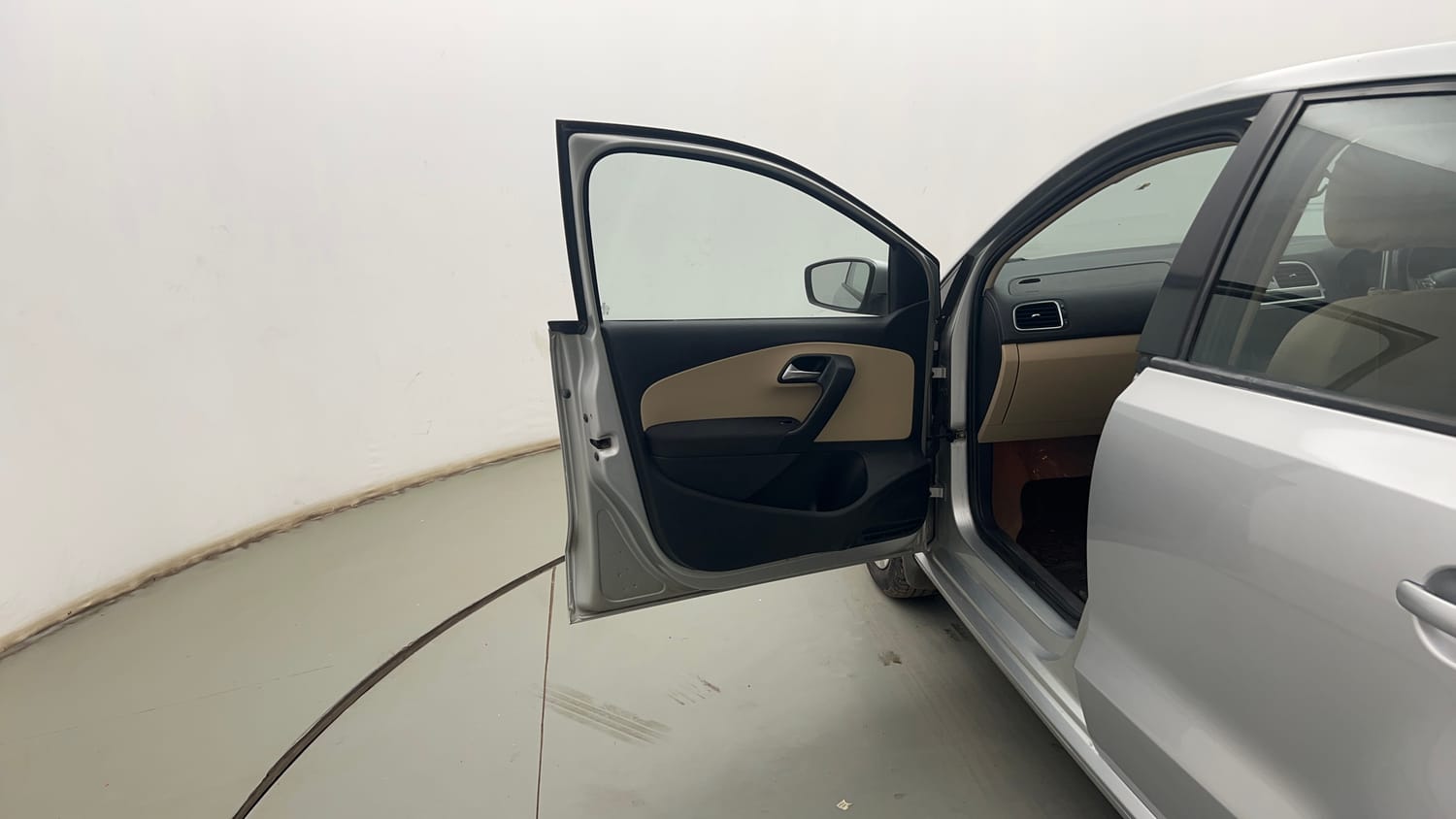Used 2014 Volkswagen Polo Trendline 1.2L (P) Petrol Manual interior LEFT FRONT DOOR OPEN VIEW