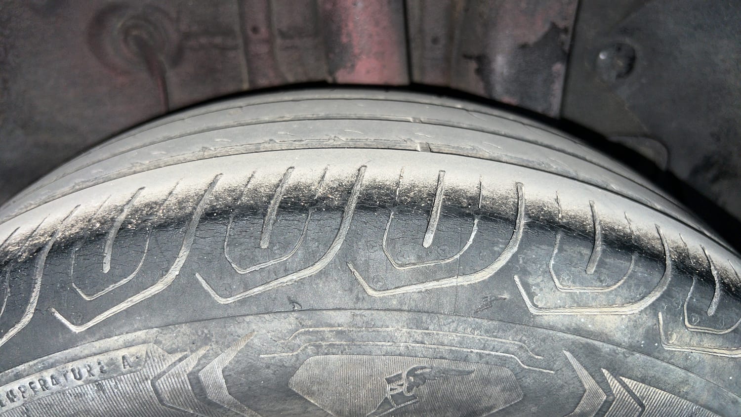 Used 2018 Hyundai Elite i20 Sportz 1.2 Petrol Manual tyres LEFT REAR TYRE TREAD VIEW