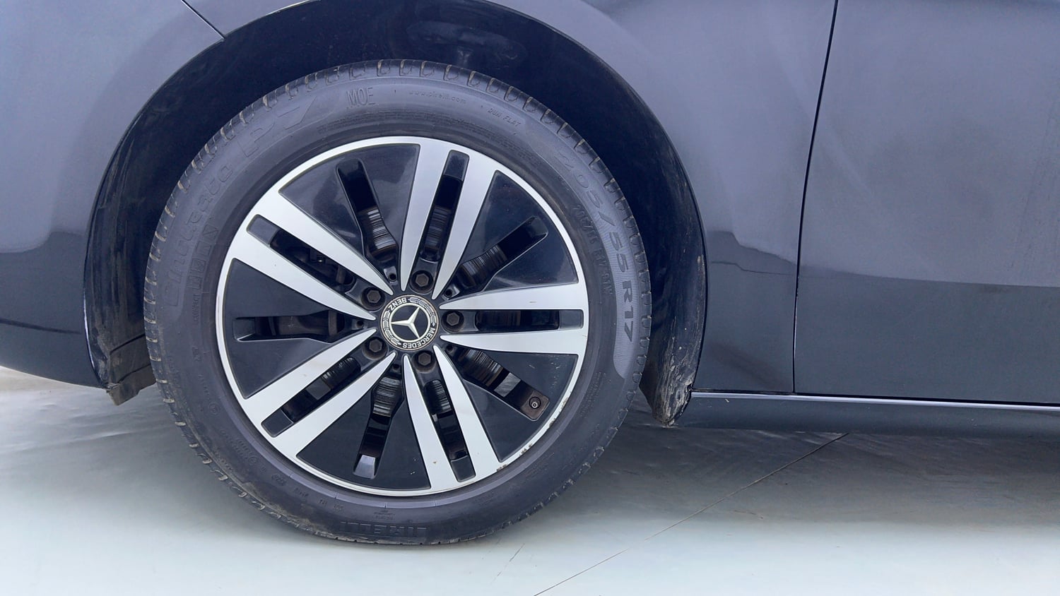 Used 2021 Mercedes-Benz A-Class Limousine 200 Petrol Automatic tyres LEFT FRONT TYRE RIM VIEW
