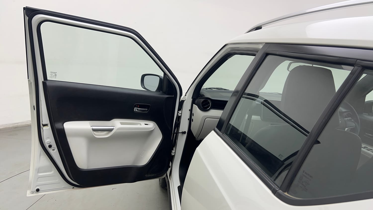 Used 2025 Maruti Suzuki Ignis Alpha 1.2 AMT Petrol Automatic interior LEFT FRONT DOOR OPEN VIEW