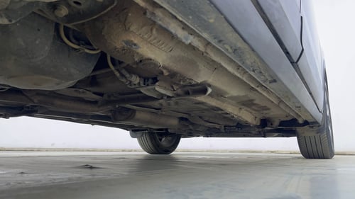 Used 2023 Volkswagen Taigun Topline 1.0 TSI MT Petrol Manual extra REAR RIGHT UNDERBODY VIEW